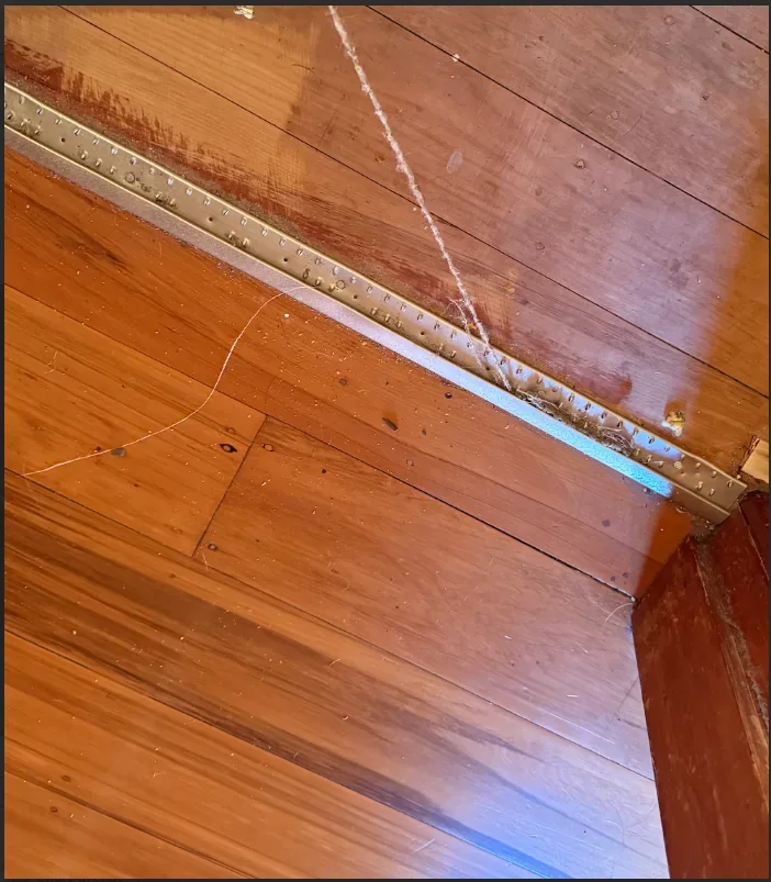 Timber Floor Restoration — Henderson — Starting condition