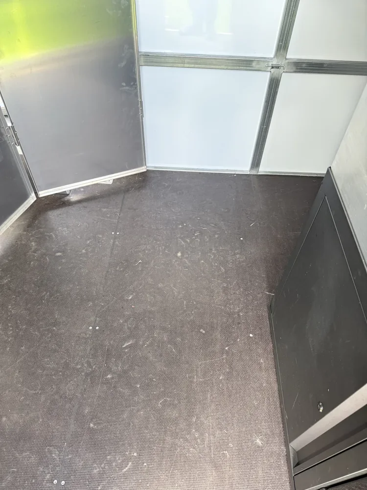 Garage Carpet Installation — Massey — Preparation around cabinetry