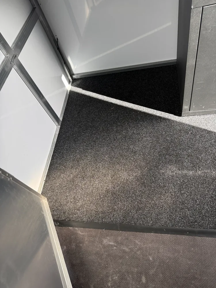 Garage Carpet Installation — Massey — Carpet installation in progress